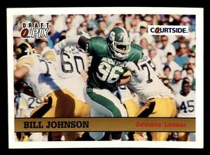 1992 Courtside Draft Pix #63 Bill Johnson Vintage Football Card